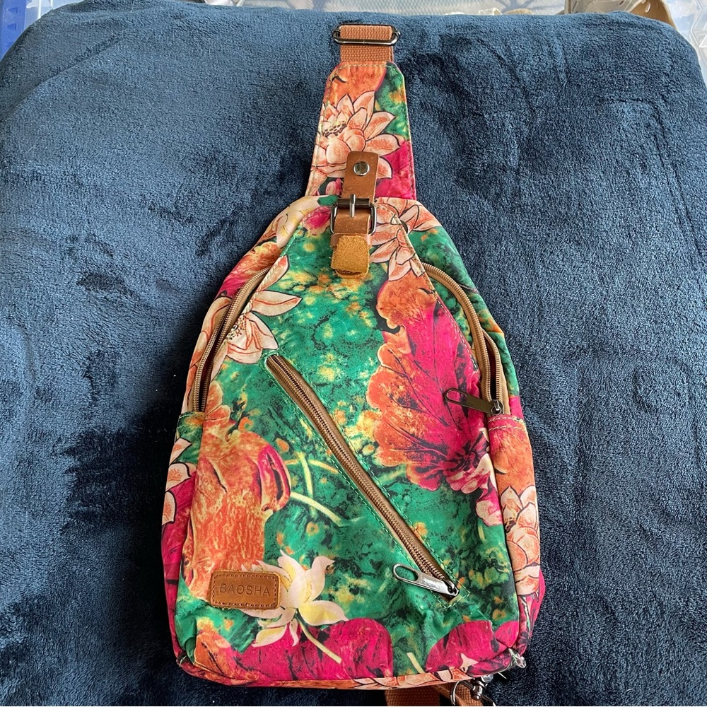 Baosha crossbody bag floral pattern